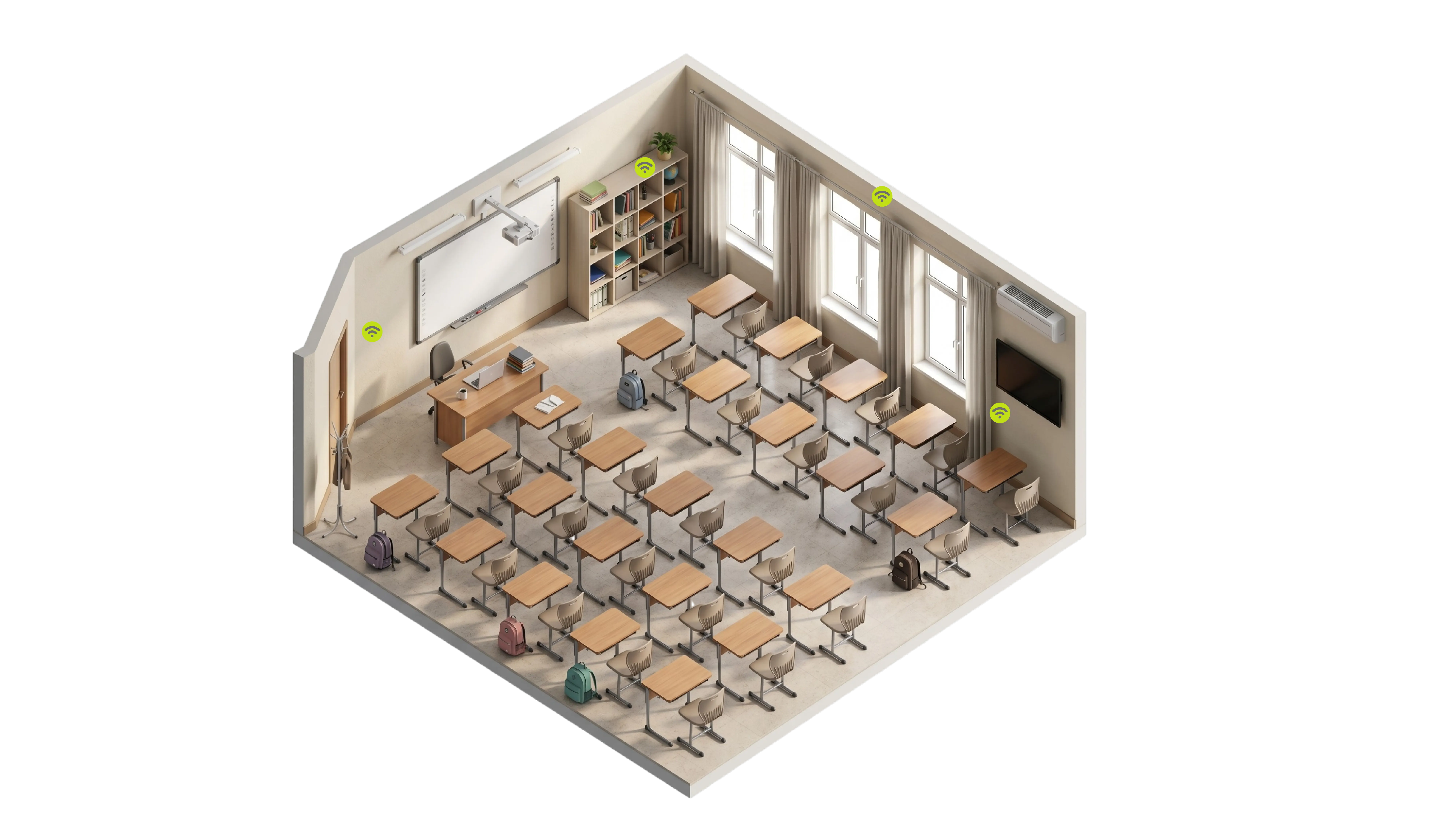 Arquitectura de la solución Horus para entornos educativos — vista 2
