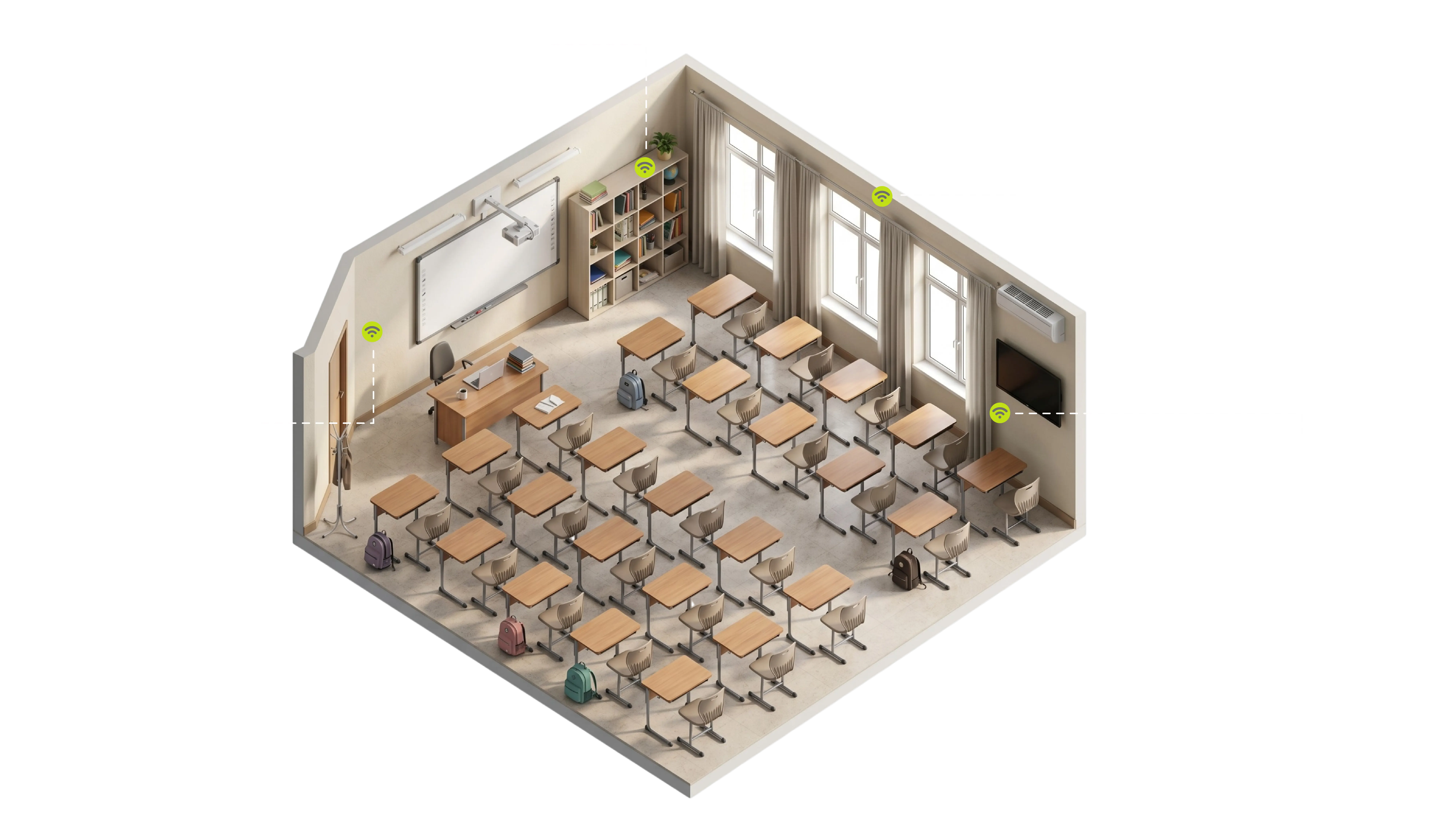 Arquitectura de la solución Horus para entornos educativos — vista 3
