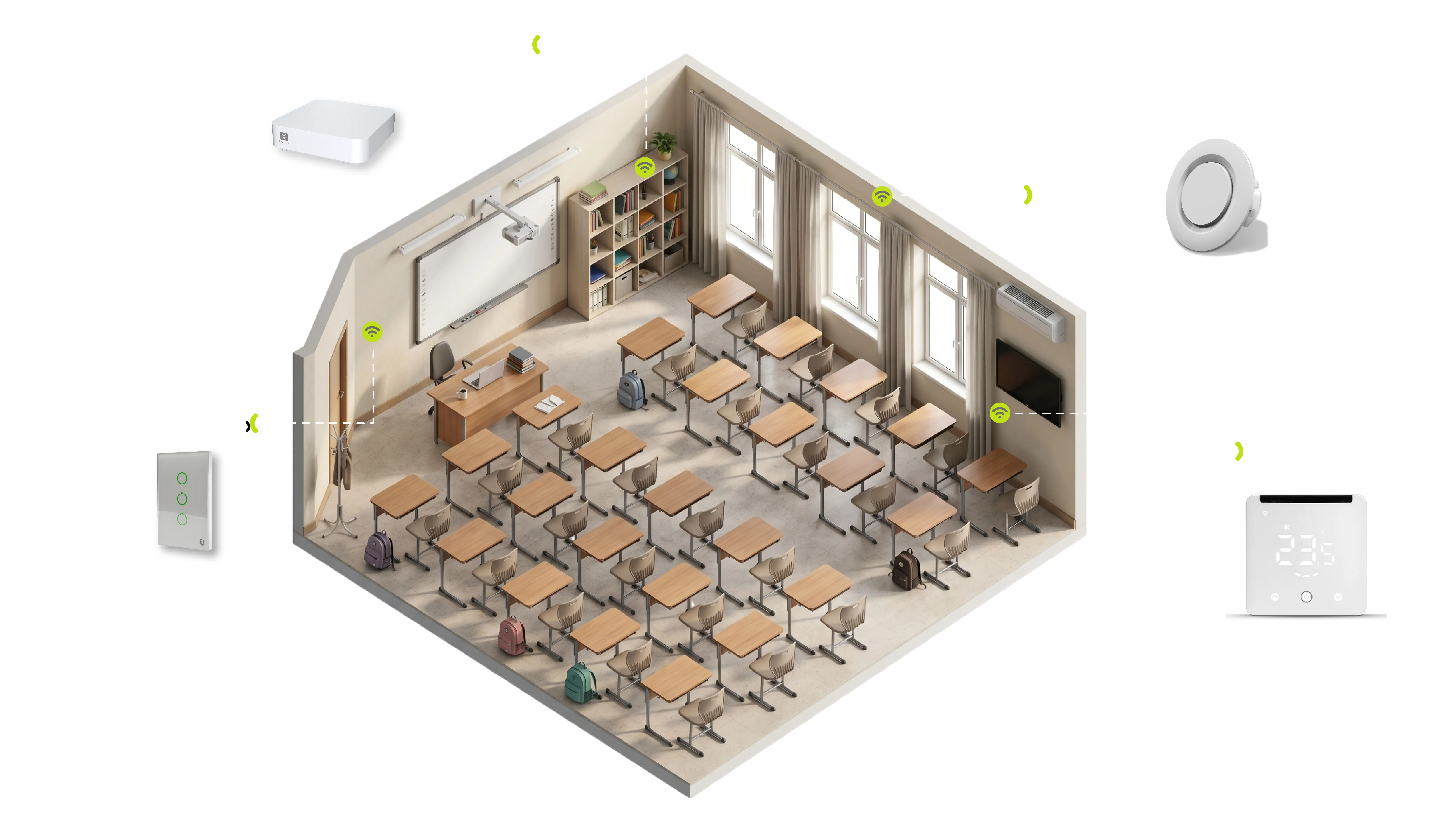 Arquitectura de la solución Horus para entornos educativos — vista 4